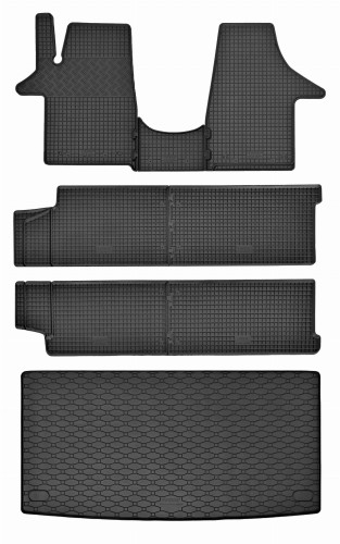 Przejdź do produktu Volkswagen T5 / T6 Transporter, Caravelle (9 miejsc L1 2003-2019) Zestaw dywaniki i mata do bagażnika